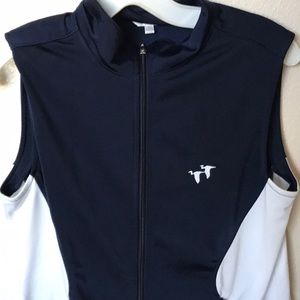Blue Heron golf course vest size small navy/white